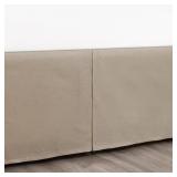 16 IN. FAUX LINEN QUEEN BED SKIRT