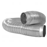 4 IN. X 6 FT. HEAVY DUTY ALUMINUM DUCT WITH COLLAR