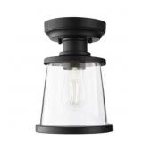HAMPTON BAY RIGBY 9.6 IN. 1-LIGHT MATTE BLACK ROUN