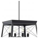 $179 BRIARWOOD COLLECTION 4-LIGHT CERUSED BLACK OA