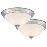 DESIGNERS FOUNTAIN FLUSH MOUNT CEILING LIGHT, 11 I