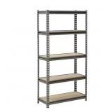 5-TIER BOLTLESS STEEL GARAGE STORAGE SHELVING UNIT