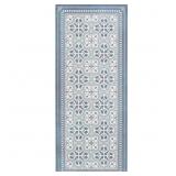 1 LOT (6) IVORY/TEAL 2 FT. X 5 FT. MEDITERRANEAN T