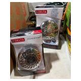 1 LOT (2) ASSORTED DELTA SHOWER HEADS