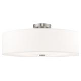 $182 LIVEX LIGHTING 52142-91 5 LT BRUSHED NICKEL C