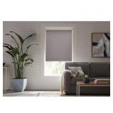 CUT TO SIZE TAUPE CORDLESS BLACKOUT FABRIC ROLLER