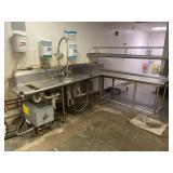 RIGHT WING SS DISHWASHER SECTION W/ HEAT HATCO BOO