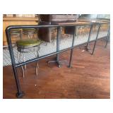 154-IN BLACK METAL HANDRAIL SECTION