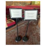 1 LOT: (2) FREESTANDING SIGNS, BLACK