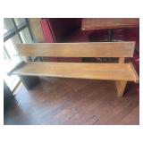 6FT SOLID WOOD BENCH