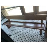 7FT SOLID WOOD BENCH