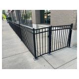 BLACK OUTDOOR RAILING SECTION