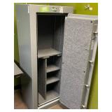 TALL FIREPROOF SAFE, GREY