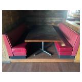8-PERSON BOOTH SEATING W/ 88 X 44 DINING TABLE