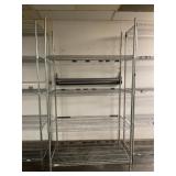 24 X47 X 87 4-SHELF CHROME METRO RACK