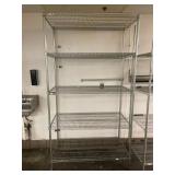 24 X47 X 87 5-SHELF CHROME METRO RACK