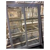 82IN X 62IN WHITE DOUBLE FULL VEIW SLODING PATIO D
