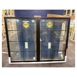 73 1/2 X 94 1/2 PELLA DOUBLE PANE BLACK VIYNL WIND