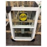 24 X 29 1/2 PELLA VINYL SINGLE HUNG WHITE WINDOW