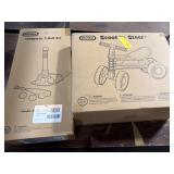1 LOT (1) TOTSPORTS TBALL SET & (1) SCOOT N STEER
