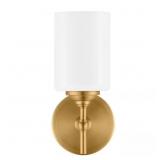 AYELEN 1-LIGHT MATTE BRASS INDOOR WALL SCONCE, MOD