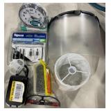 1 LOT OF MIXED ITEMS (ALARM CLOCK, CLEAR FACE SHIE