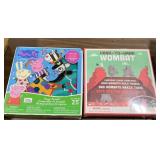 1 LOT 1-PEPPA PIG PUZZLE./1-HAND-TO-HAND WOMBAT GA