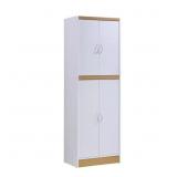 $167 HODEDAH 4-DOOR WHITE KITCHEN PANTRY