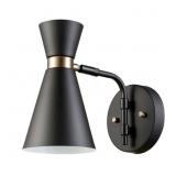 GLOBE ELECTRIC BELMONT 1-LIGHT SATIN BLACK HOURGLA