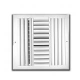 6 IN. X 6 IN. 4-WAY WHITE ALUMINUM ADJUSTABLE CURV