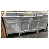 71 IN. BATHROOM VANITY CABINET WITH SINK AND BACKS