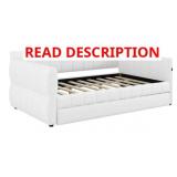 $390 NESTFAIR WHITE QUEEN SIZE UPHOLSTERED DAYBED