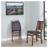 STAKMORE TRANSITIONAL WOOD FOLDING CHAIR, 2 PACK
