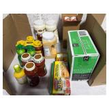 1 LOT ASSORTED CONDIMENTS & FOOD