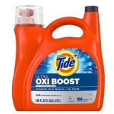 TIDE ULTRA OXI BOOST LIQUID LAUNDRY DETERGENT, 100