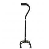 EQUATE QUAD WALKING CANE WITH SMALL BASE ? HEIGHT