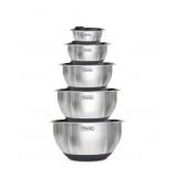 VIKING 10 PC STAINLESS STEEL MIXING BOWL SET - GRA