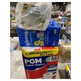 1 LOT (1) MEMBERS MARKS 4 PACK OF 80 NAPKINS.(1) K