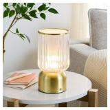 BETTER HOMES & GARDENS 9 INCH HEIGHT GLASS UPLIGHT