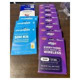 1 LOT ASSORTED MOBILE SIM KITS