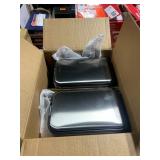 1 LOT (2) TRAMONTINA STEP FLIP UP TRASH CAN