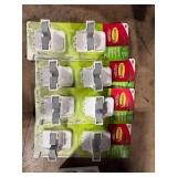 1 LOT OF (4) COMMAND BROOM AND MOP GRIPPERS