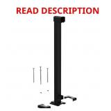 1 LOT (2) 36 IN. H X 4-11/16 IN. W MATTE BLACK ALU
