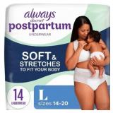 ALWAYS DISCREET POSTPARTUM UNDERWEAR MAXI PAD - LA