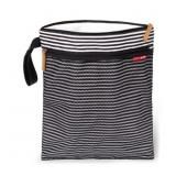 SKIP HOP GRAB AND GO WET/DRY DIAPER BAG - BLACK/WH