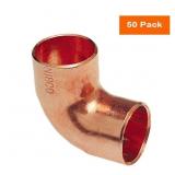 1 LOT (3) 1/2 IN. WROT COPPER 90-DEGREE CUP X CUP