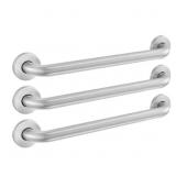 GLACIER BAY 18 IN. GRAB BAR COMBO IN BRUSHED STAIN