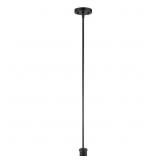 MATTE BLACK PENDANT LIGHT KIT WITH ADJUSTABLE HEIG
