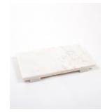 8 OAK LANE MARBLE CHEESEBOARD, SIZE SMALL - WHITE