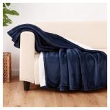 1 LOT OF (2) MIDNIGHT LOFTMINK REV SHERPA THROW BL